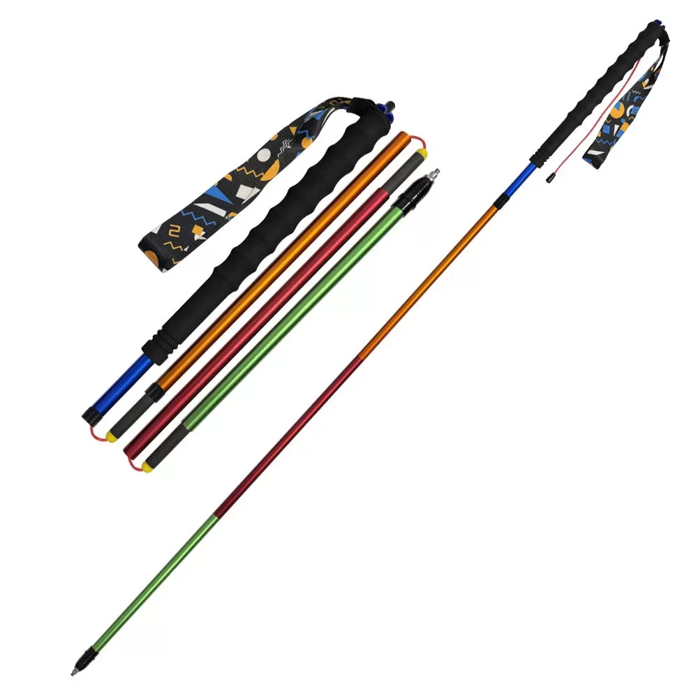 INF Faltbare Aluminium 7001 Trekkingstöcke - Leichte Wander- & Trailrunning-Stöcke