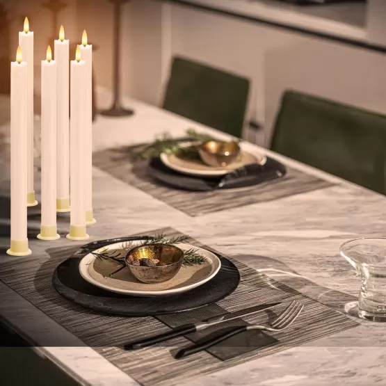 INF Wiederaufladbare LED Kerzen HC-022S mit Fernbedienung, 6er-Pack