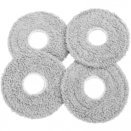 LOOHAOC Lot De 10 Chiffons De Rechange Premium Pour Dreame L10s Ultra / L10 Ultra / X40 Ultra, Xiaomi X10+ / X20+, Ecovacs Deebot T30 / T20 Omni – Nettoyage Parfait Et Économique