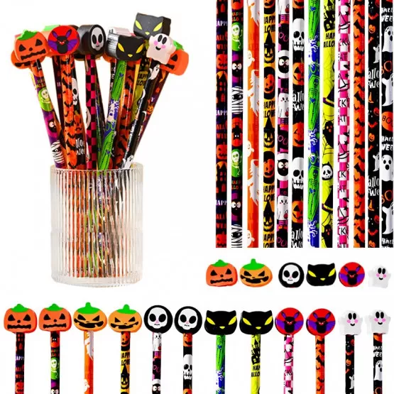 72 Stück Halloween Radiergummis – Niedliche Cartoon-Motive Wie Kürbis & Geist – Für Kinder & Partys
