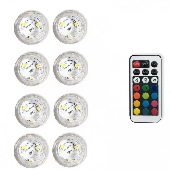 INF Wasserdichte LED Diamant Knopf Lichter mit Fernbedienung
