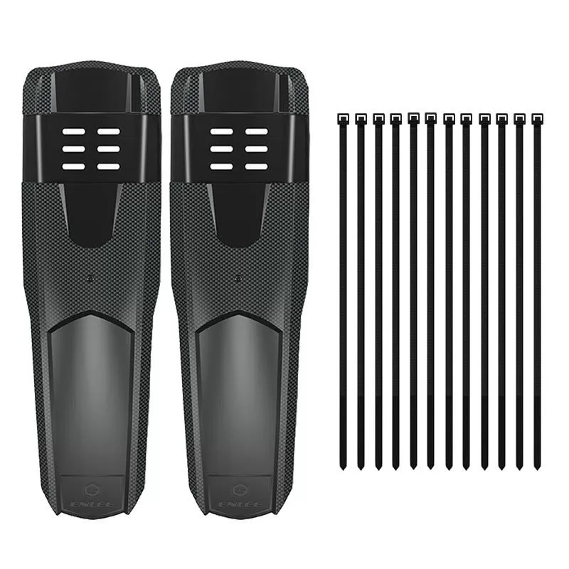 INF Starrer Mountainbike-Kotflügel: Universeller Hartschalen-Spritzschutz mit Carbonfaser-Textur