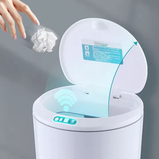 INF Intelligenter Tisch-Mülleimer mit Sensor – USB-aufladbar