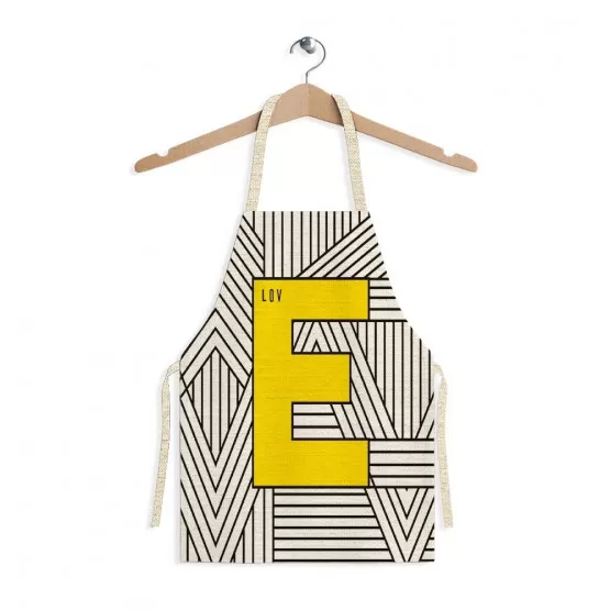 INF Moderne minimalistische geometrische Polyester-Schürze
