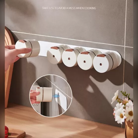 INF Magnetische Gewürzgläser zur Wandmontage