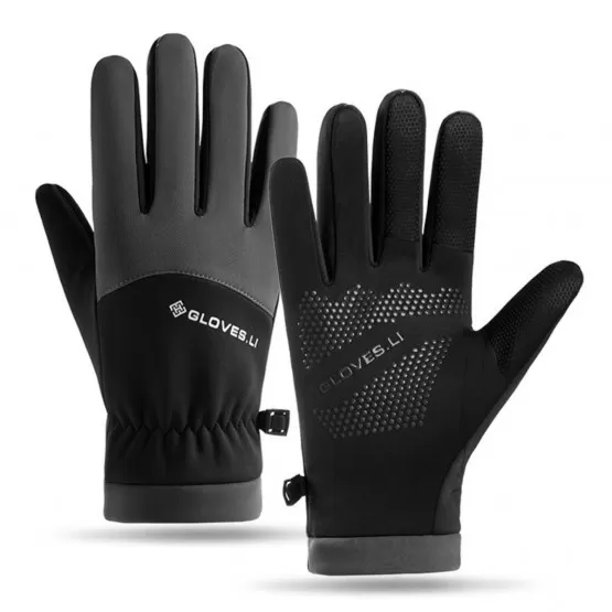INF Winter Fleece Geftterte Winddichte Touchscreen-Handschuhe fr
