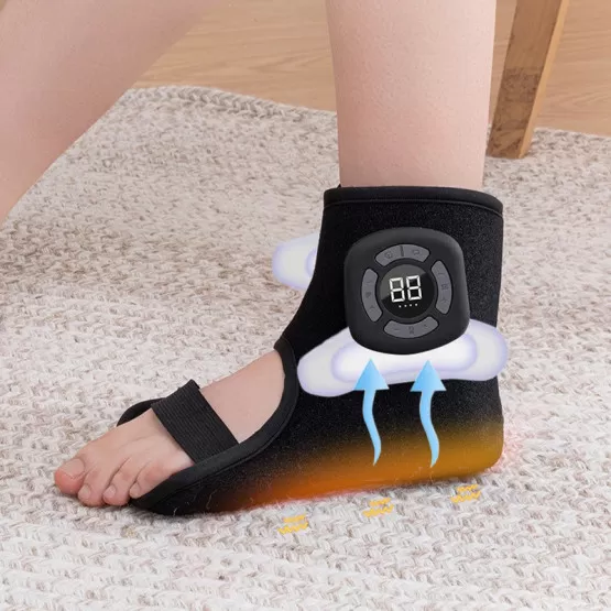 vibration im fuß INF Kabelloses Fuß- und Knöchelmassagegerät mit Wärme und Vibration –
