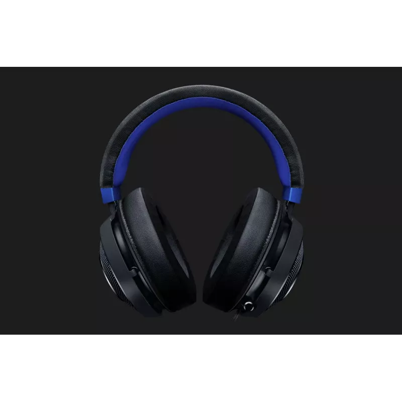 Razer Headset, Analog 3,5 mm, Kraken für Konsole, Schwarz/ Blau, Einge