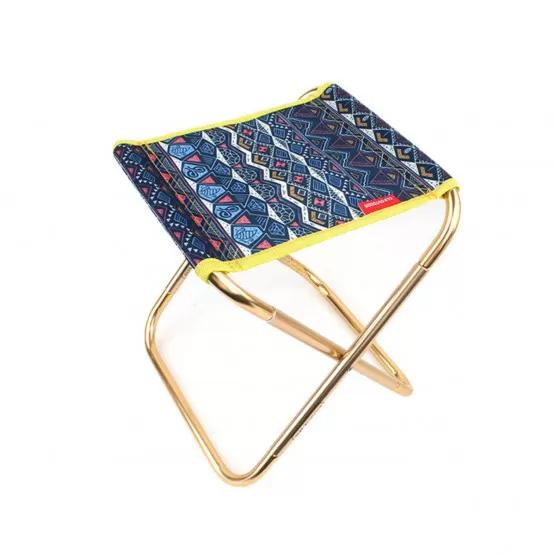 INF Tragbarer Klapphocker aus 7075-Aluminium mit Polyester-Sitz –