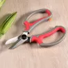 INF Floristen-Schere - Edelstahl-Beschneidungsschere für Blumenarrangements, Rot, 17cm