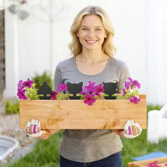 INF 30er Set Garten-Klebefallen — PP-Platten mit doppelseitiger gelber Klebeoberfläche für Gewächshaus- und