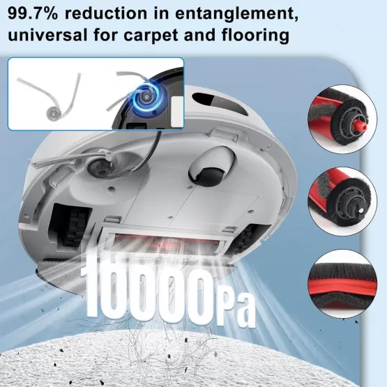 INF Ersatzteil-Kit kompatibel mit Roborock Q7, M5+, L5, L5+ – Hauptbürsten, Seitenbürsten, Filter & Wischpads