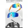 INF KI-Smart-Sonnenbrille mit 8MP-Kamera, gyroskopischer Stabilisierung, Wi-Fi & Bluetooth, Schwarz — kompatibel mit Android