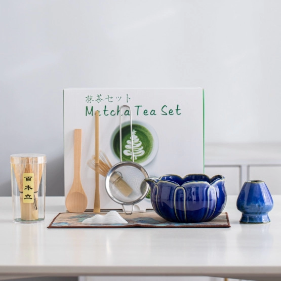 INF Keramik-Matcha-Schale mit Ausguss – handgefertigtes Matcha-Set mit