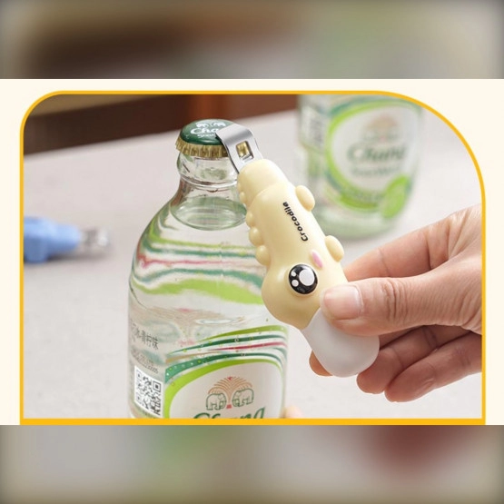 INF 2-in-1 Krokodil-Flaschenöffner — Hebel-Flaschenöffner und