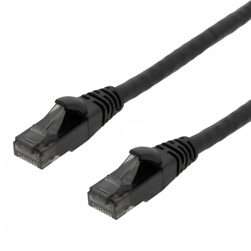 U/UTP High Flex Cat6, Patchkabel, 2m, TPE, schwarz