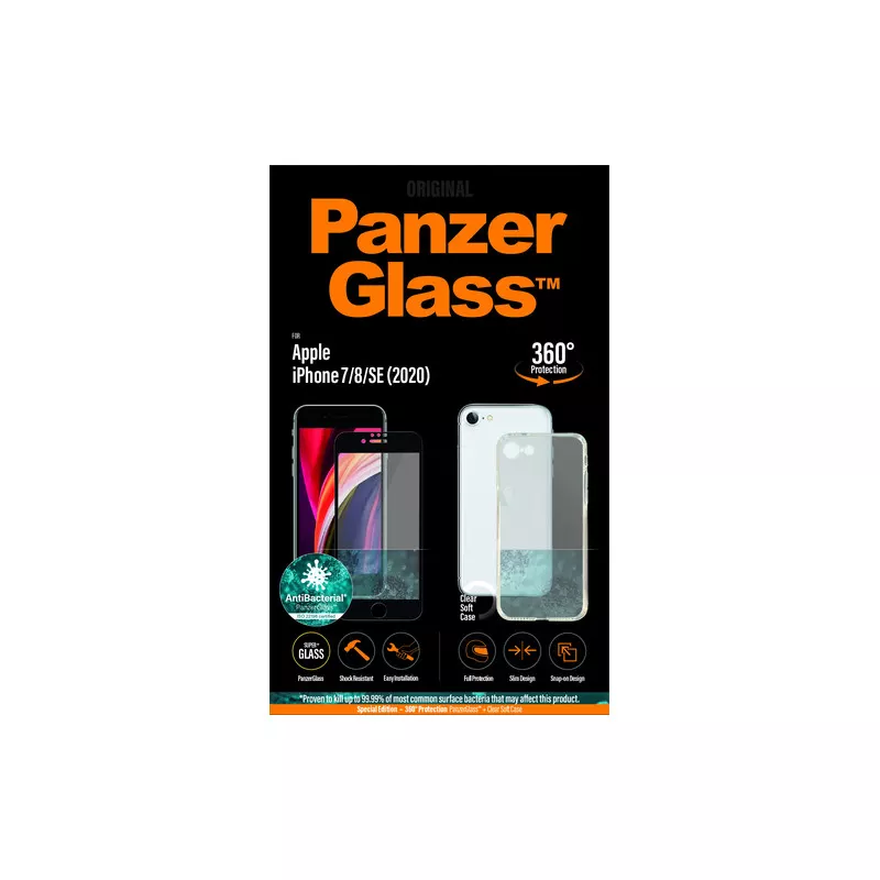 PanzerGlass iPhone SE (2020) / 8/7/6 CF mit PG-Hülle