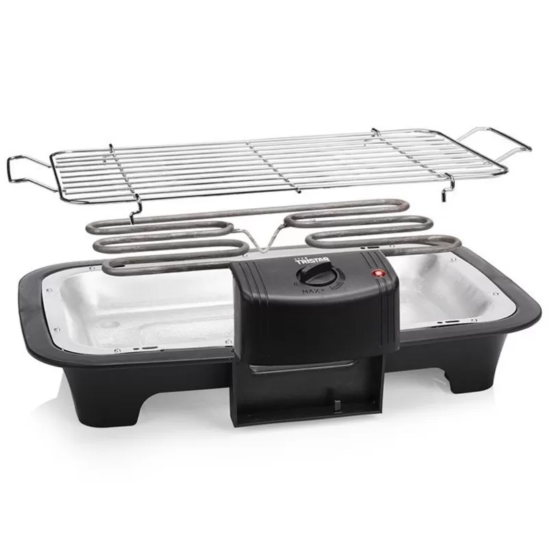 INF Elektrogrill mit Ständer BQ-2883 inkl. Ablage 2000W