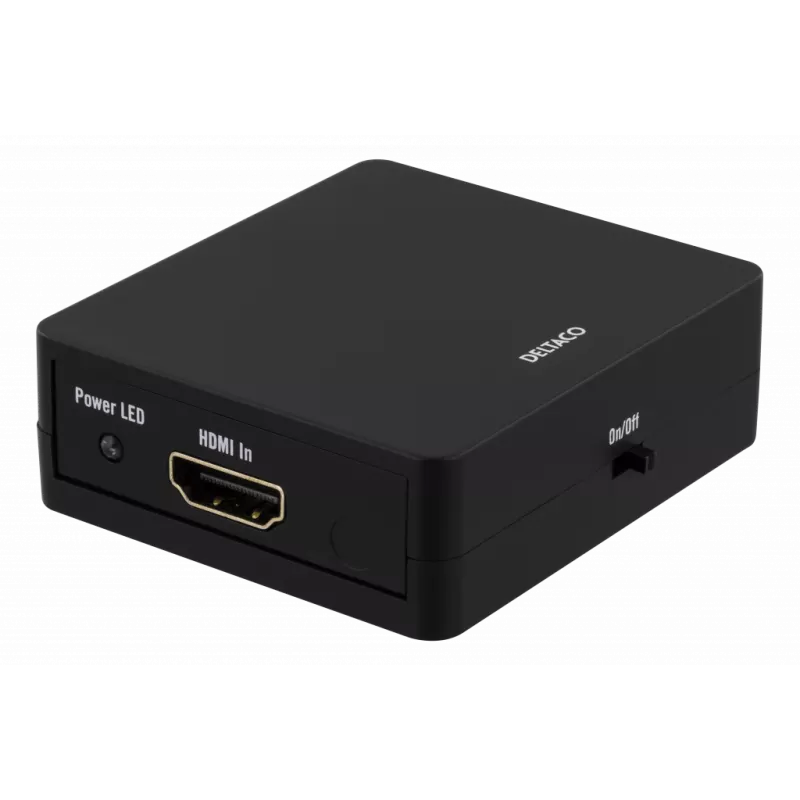 HDMI-Splitter, 1x HDMI-Eingang, 2x HDMI-Ausgang, 6,75 Gbit/s, schwarz