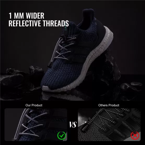 INF Elastische Schnürsenkel ohne Binden, 110 cm, Paar