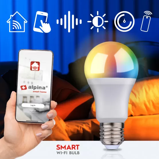 WiFi Smart E27 LED RGBW 9W 