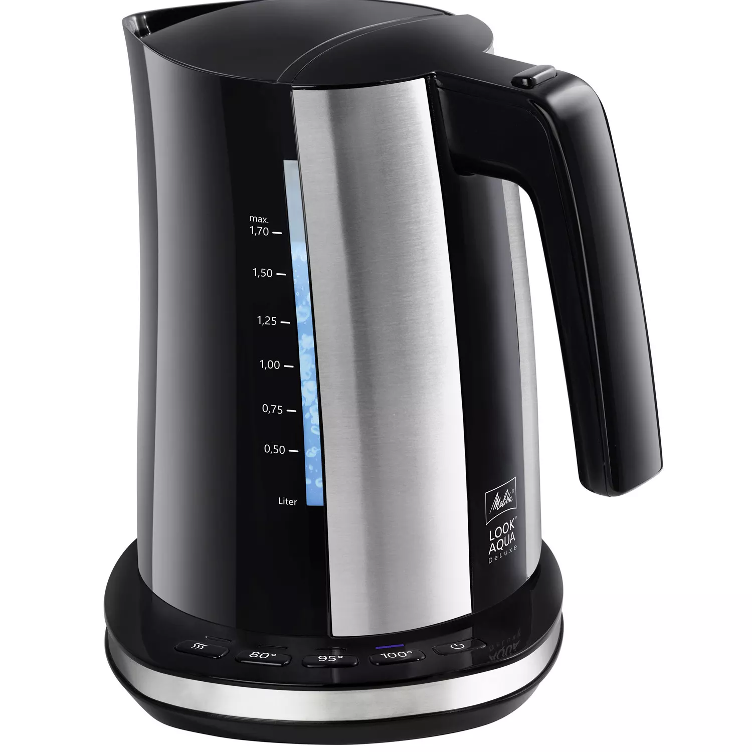 Melitta Wasserkocher Look Aqua 2.0 DeLuxe Schwarz
